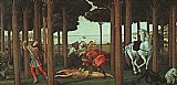 The Story of Nastagio degli Onesti by Sandro Botticelli